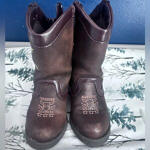 Kids Brown Woody Cowboy Boots